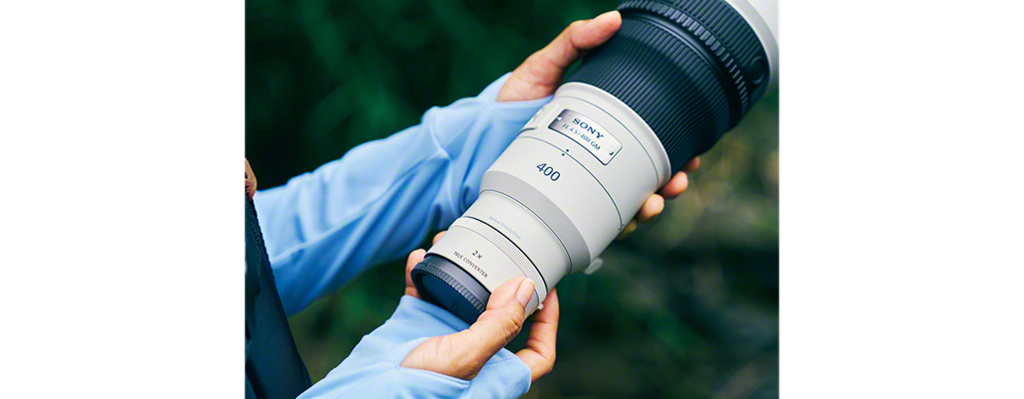 ソニー FE 400mm F4.5 GM OSS SEL400F45GM 超望遠 テレコンバーター装着 手元アップ