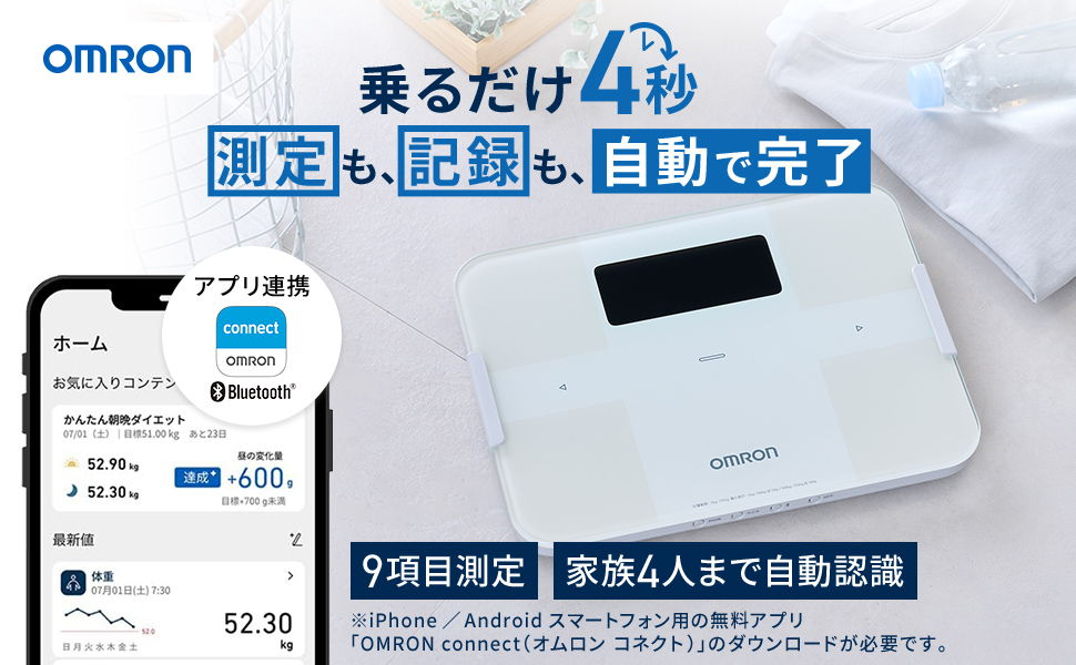 測定も記録も自動で完了