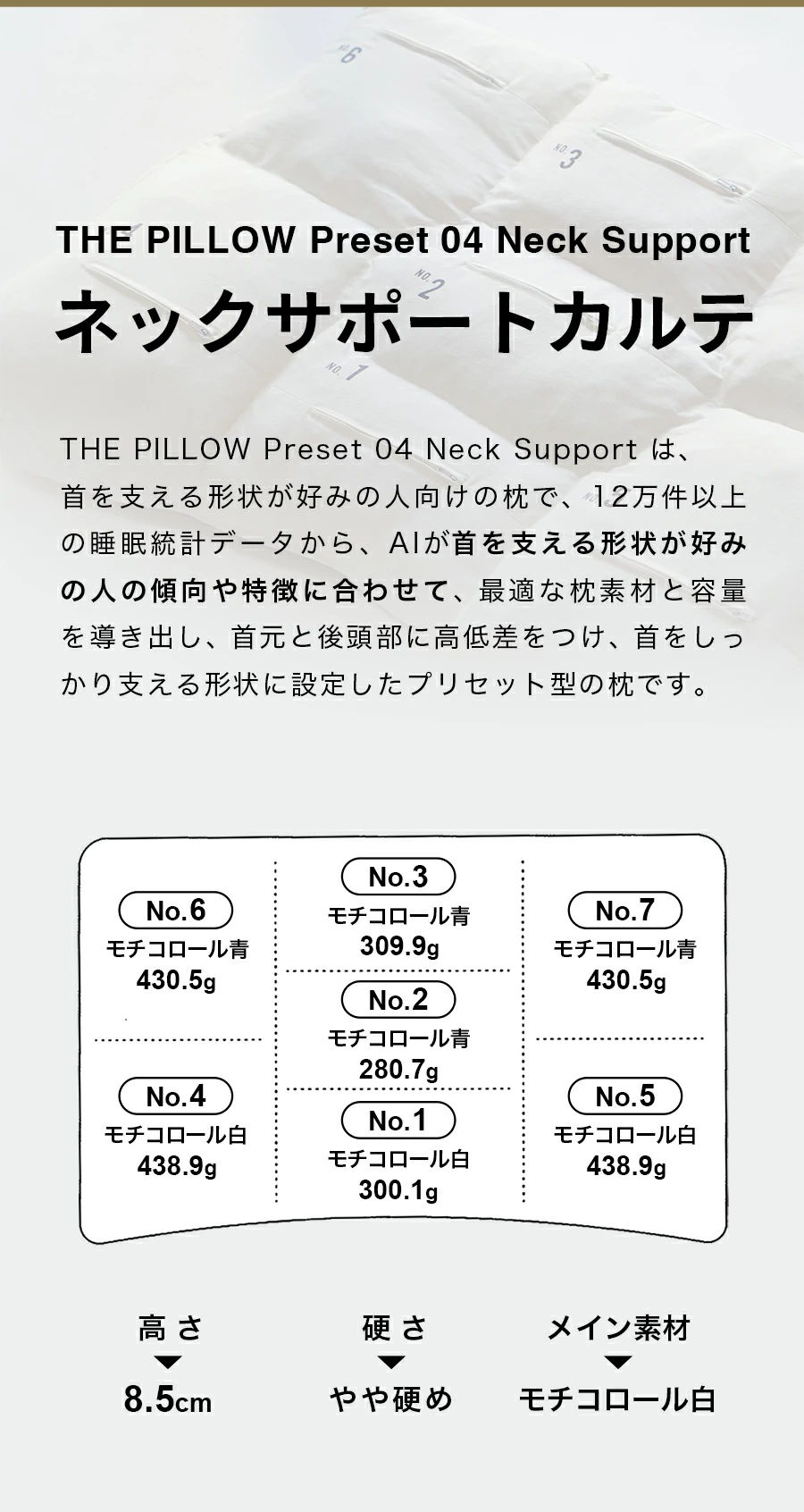 ネックサポートのカルテ