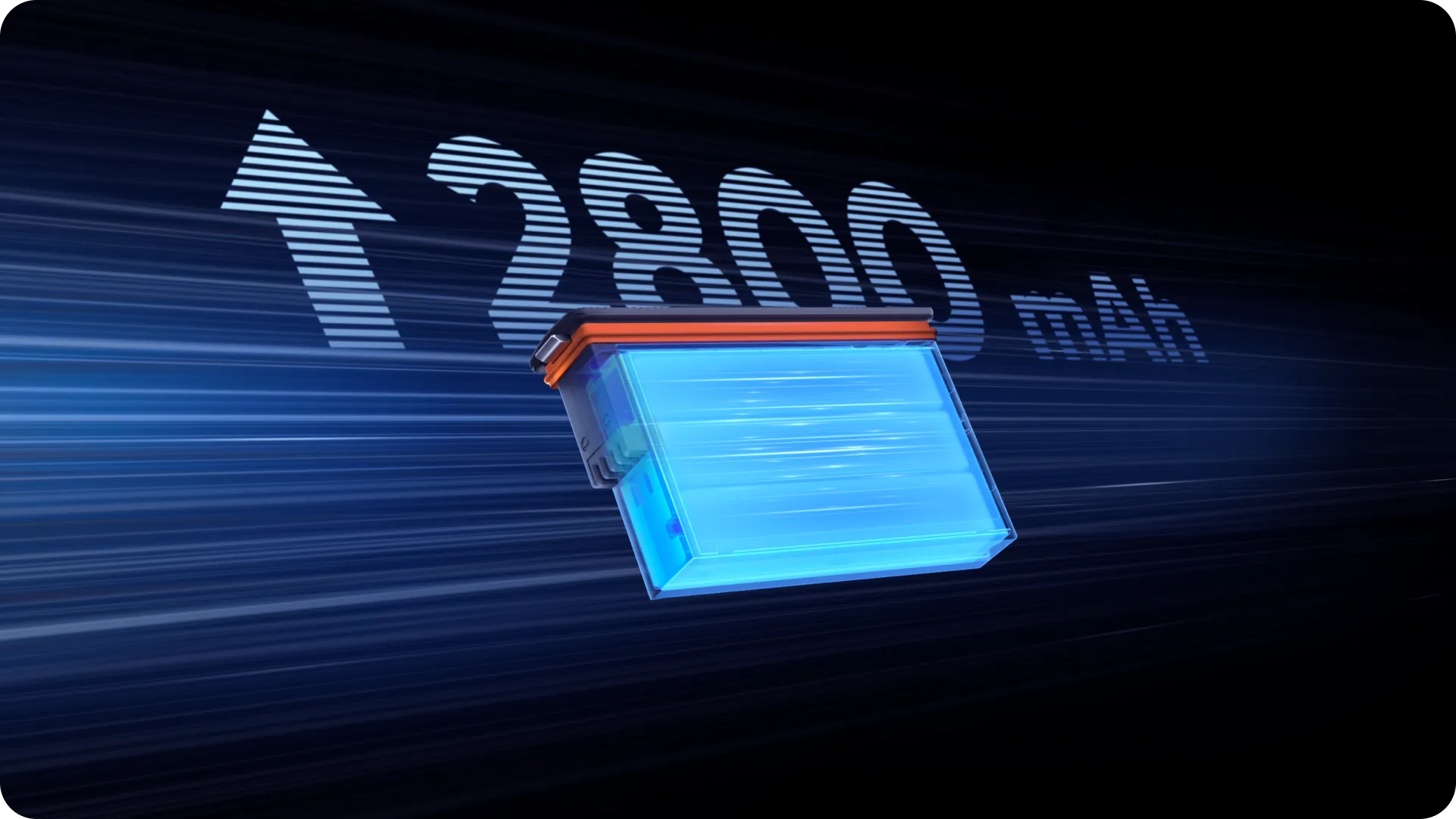 2800mAhの大容量バッテリー