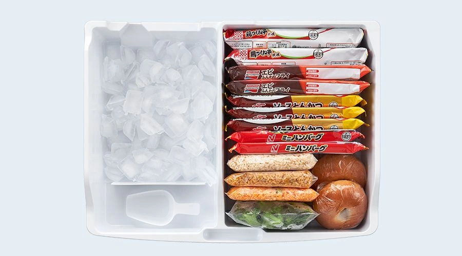 冷凍ケース上段