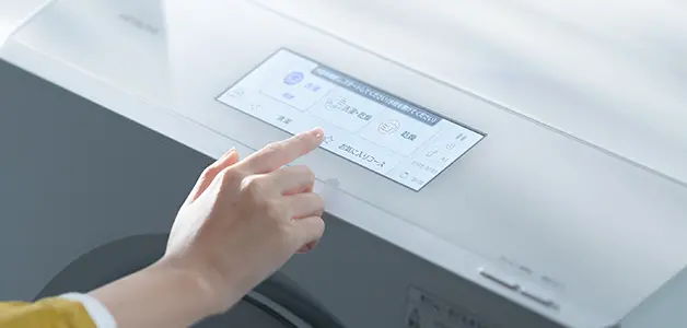 大きな画面で迷わずコースを確認