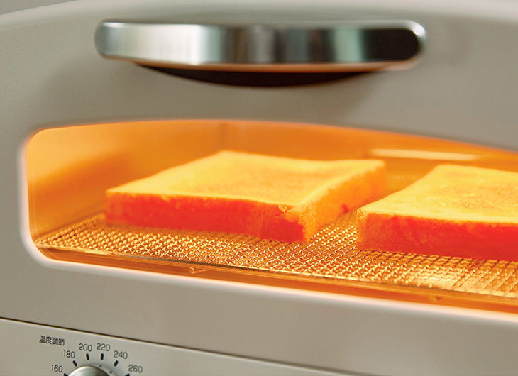 グラファイトヒータ®極上のトーストを