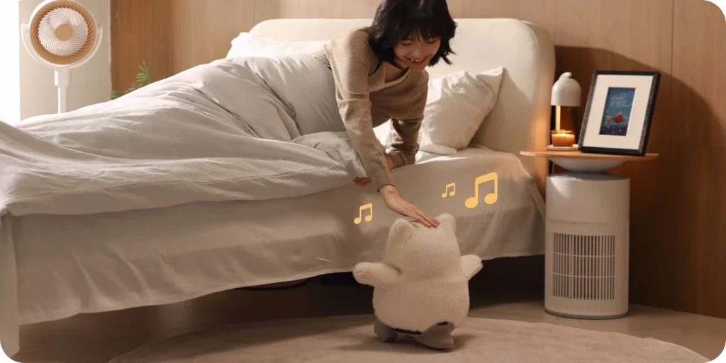 やさしく起こしてくれる