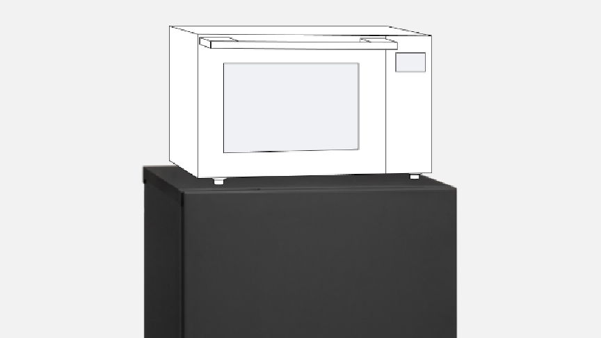 レンジを置ける