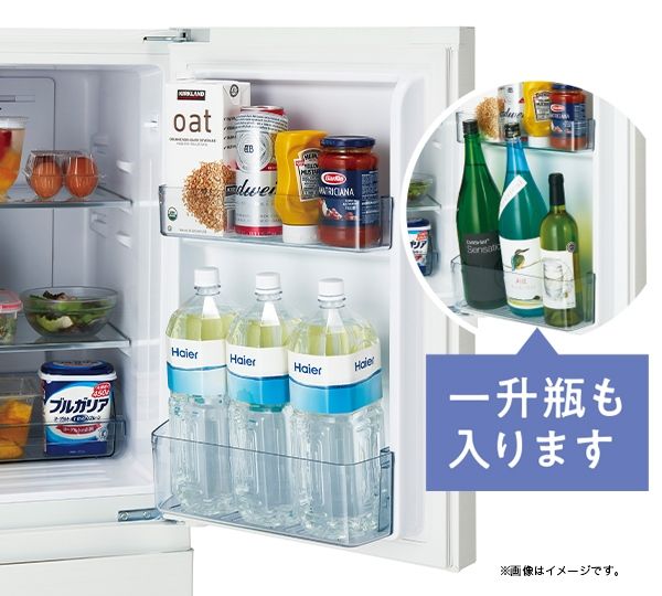 ミニボディでもしっかり入るドアポケット