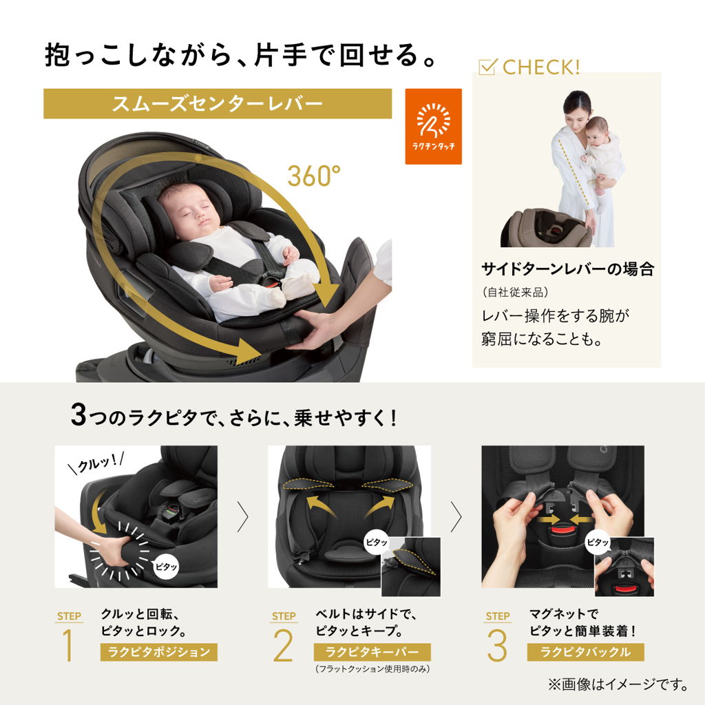 片手で回転