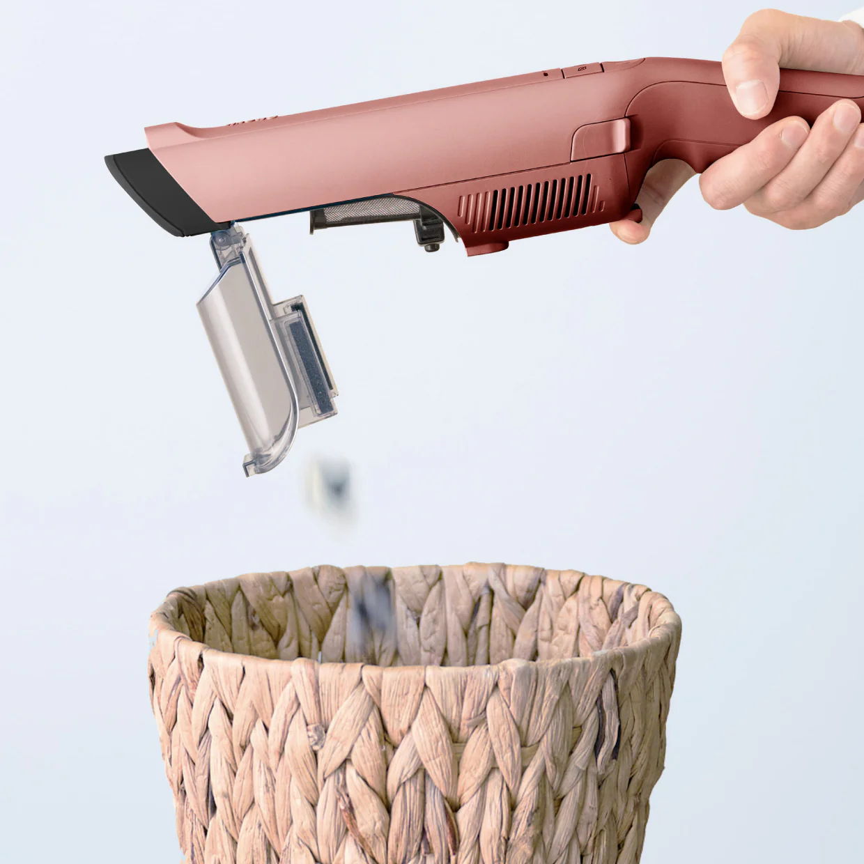 ワンタッチで簡単ゴミ捨て