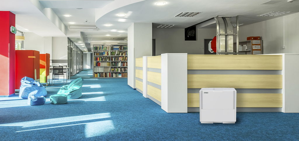 ダイニチ プラス(Dainichi Plus) ハイブリッド式加湿器 HD-PN156 図書館での設置イメージ