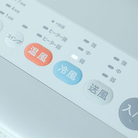 直感的に使えて誰でも簡単な大きくわかりやすい操作パネル