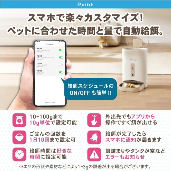 給餌量設定