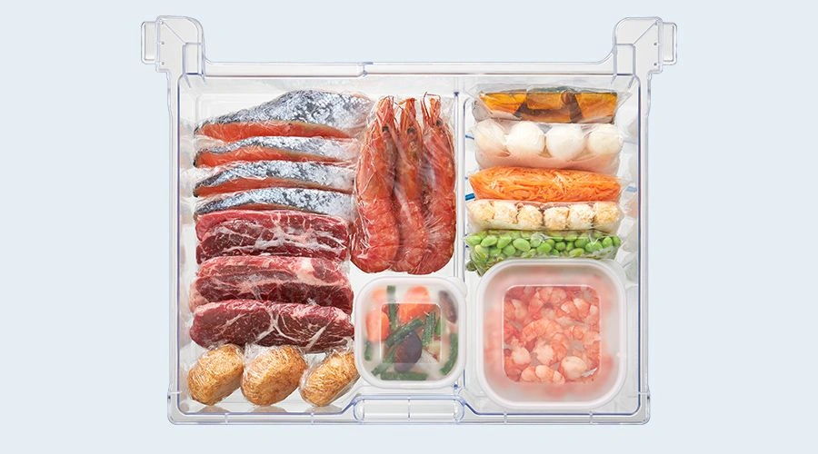 冷凍ケース中段