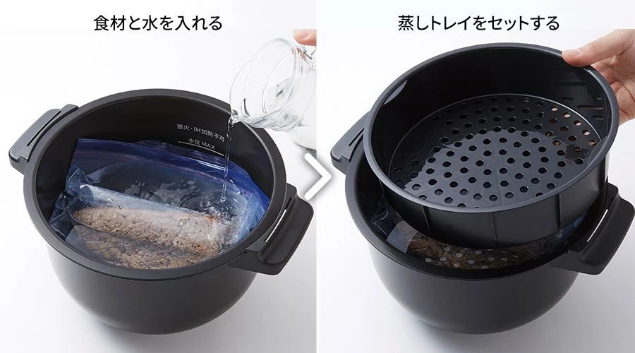 低温調理の使い方イメージ