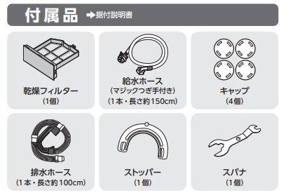 同梱品リスト