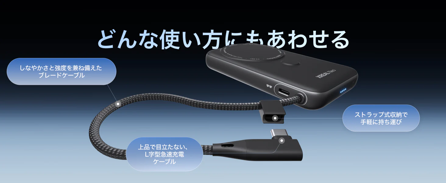 どんな使い方にも合わせる