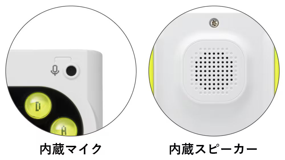 内蔵マイク・内蔵スピーカー