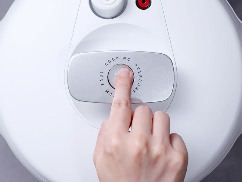 ワンプッシュで圧力が抜ける