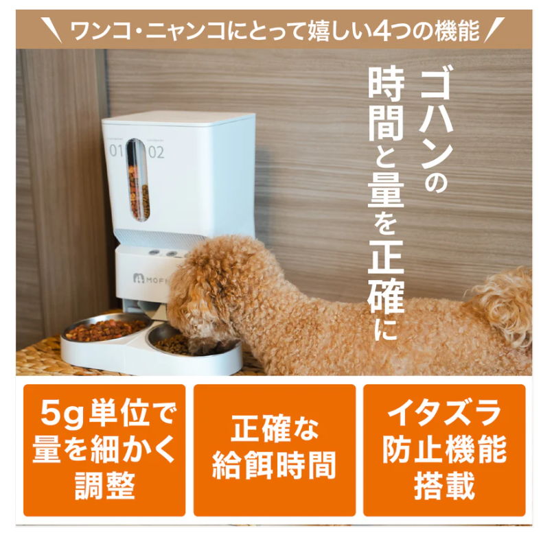 ご飯の時間と量を正確に