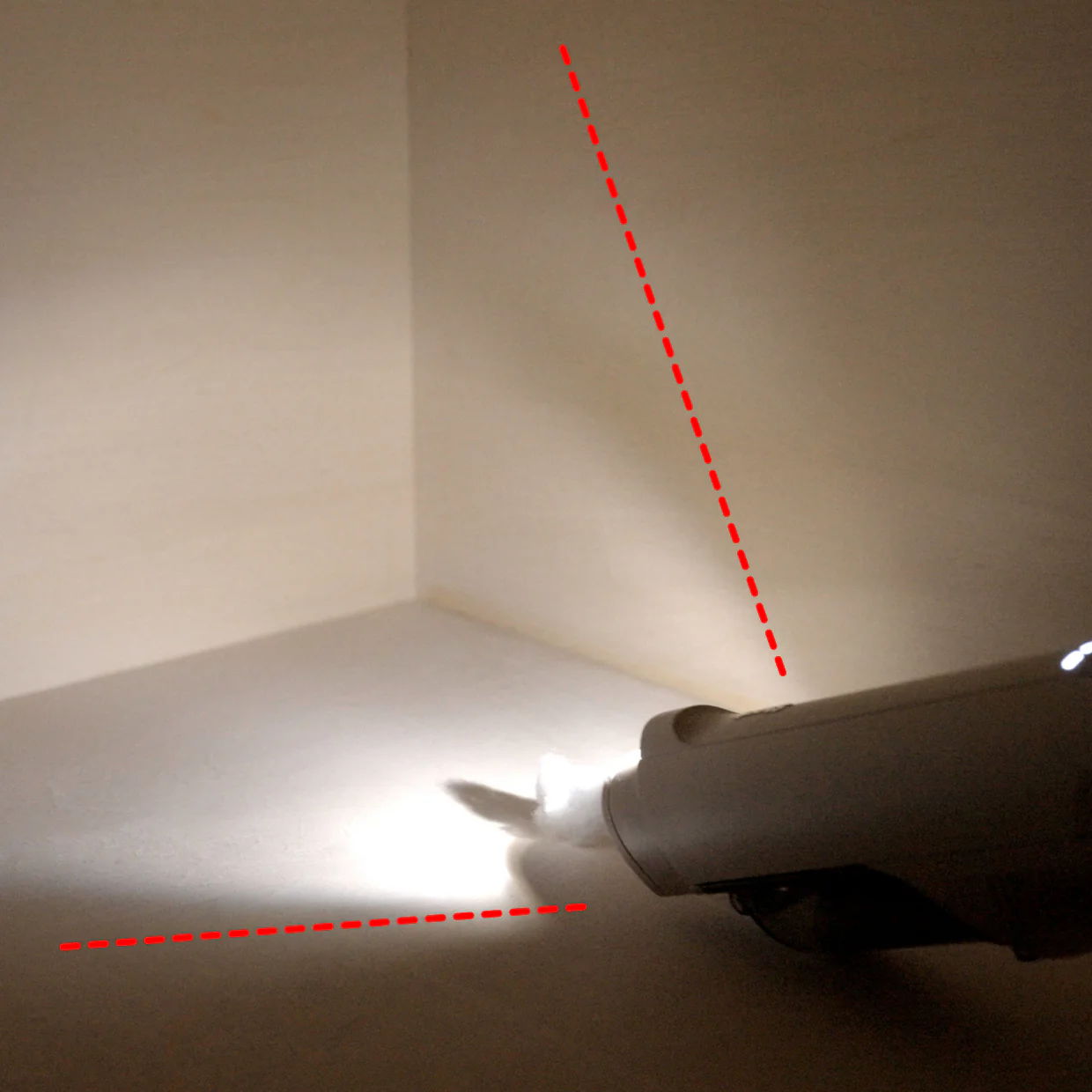 照射範囲が広くなったLEDライト搭載