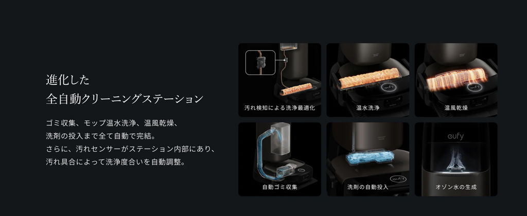 進化した全自動クリーニングステーション