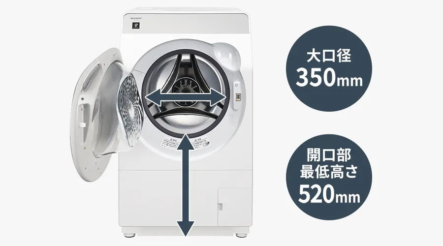 ワイドな投入口