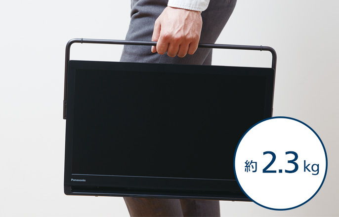 アンテナ線のない部屋でもテレビ番組が楽しめる