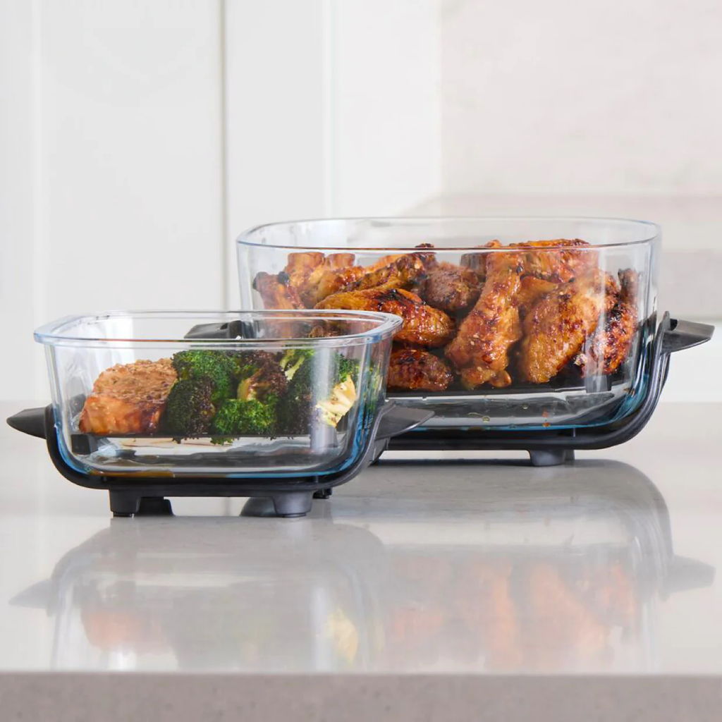 耐熱ガラスコンテナを使用