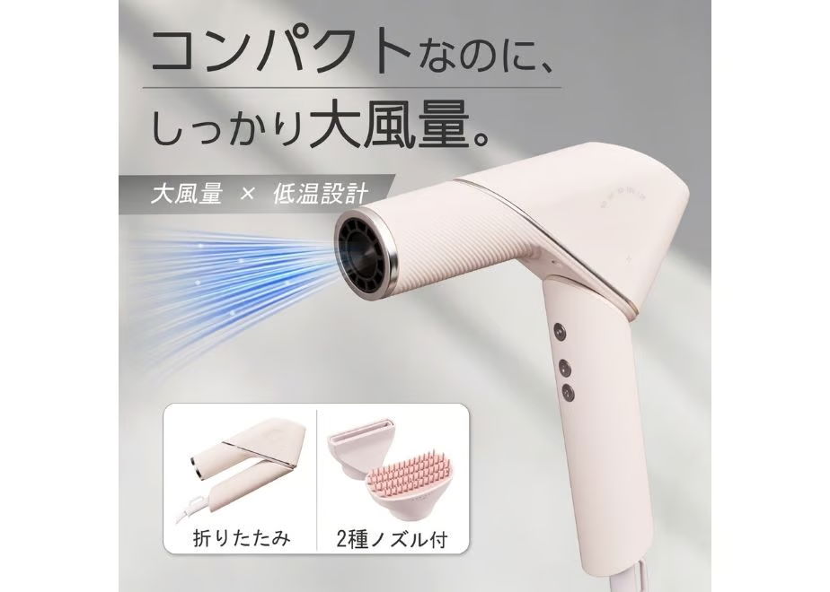 コンパクトなのにしっかり大風量