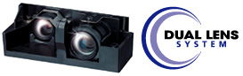 2つのレンズで最適な画質でのスキャンを実現