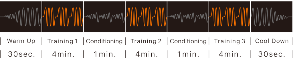 トレーニングは1日1回15分