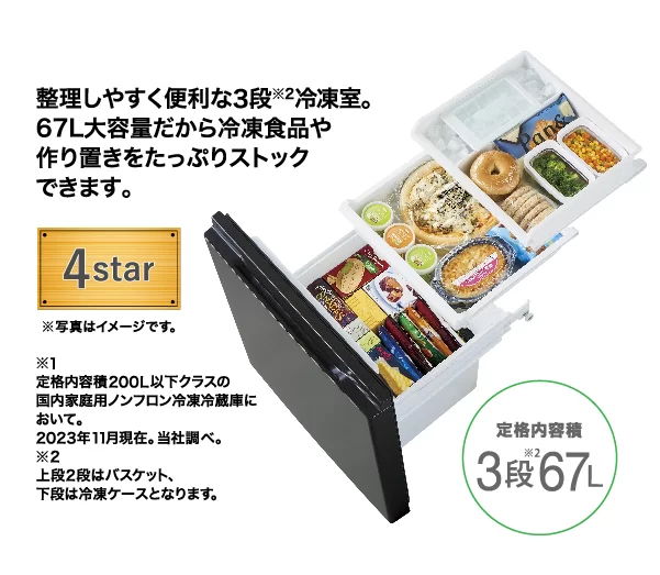 大容量冷凍室