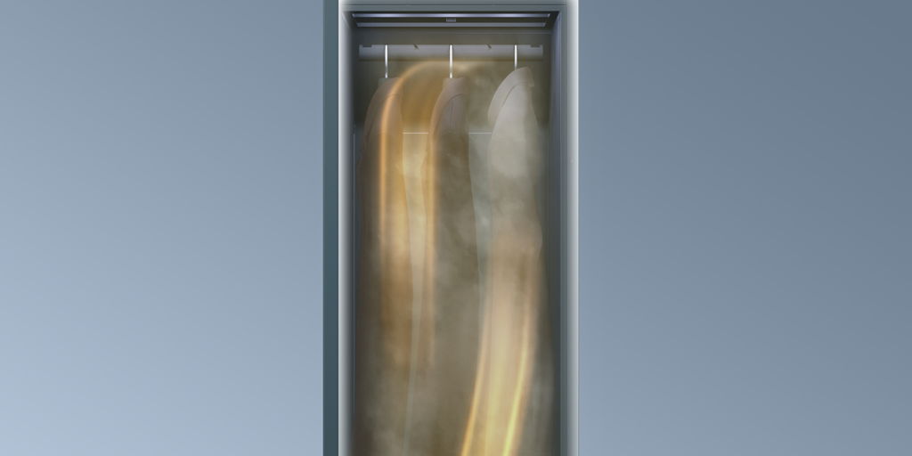 衣類を揺らさずに気流のみでやさしく静かにケア