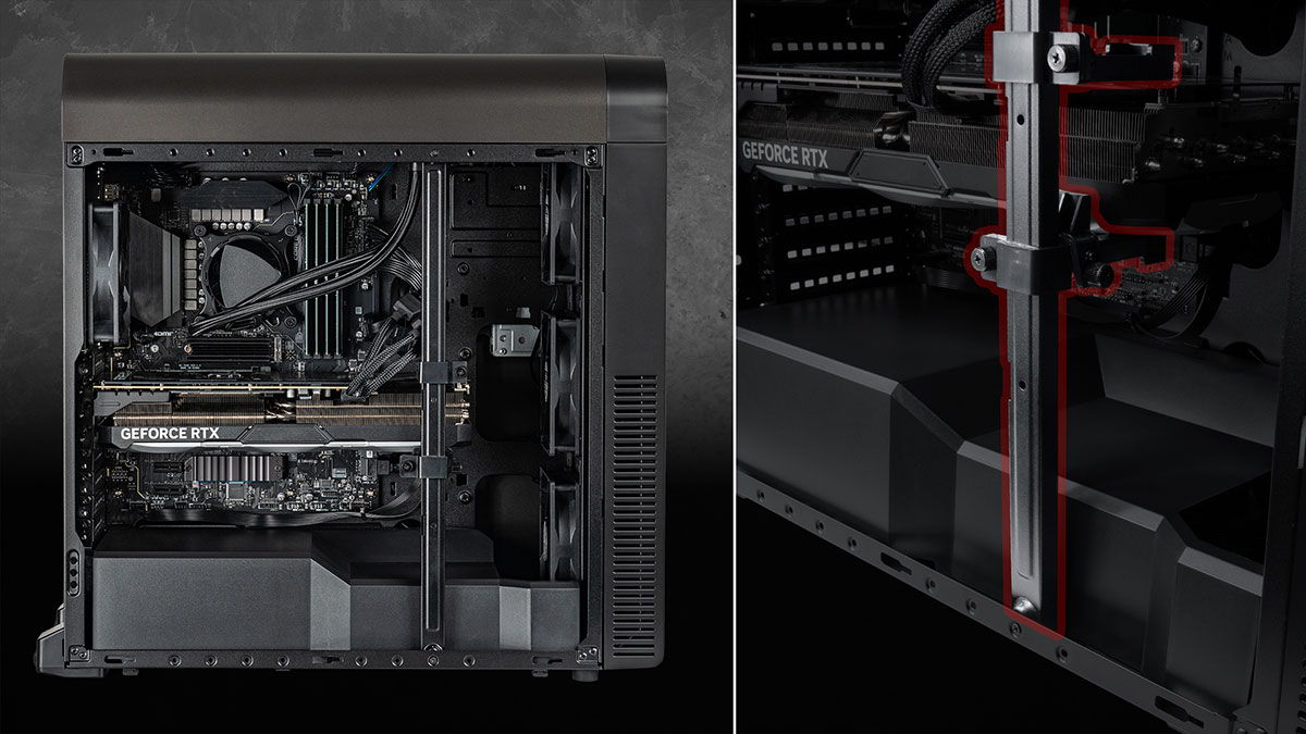 ハイスペックなパーツも搭載可能な内部構造