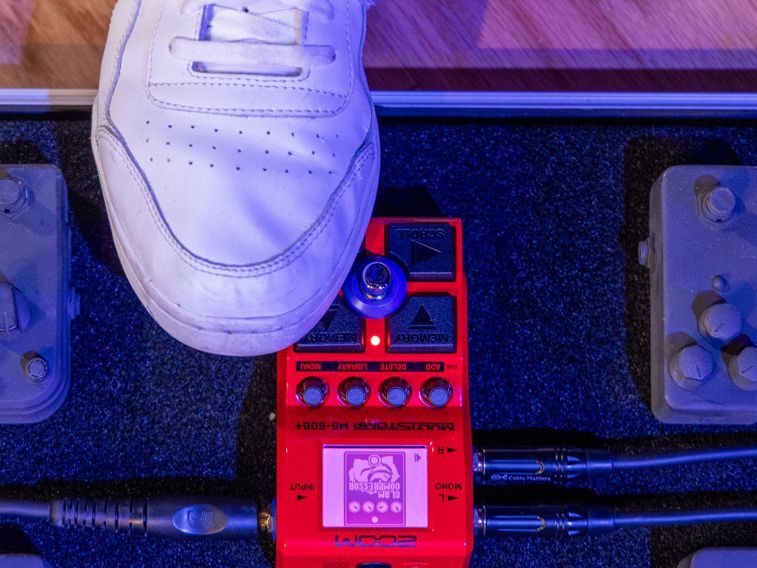 足先でエフェクト選択