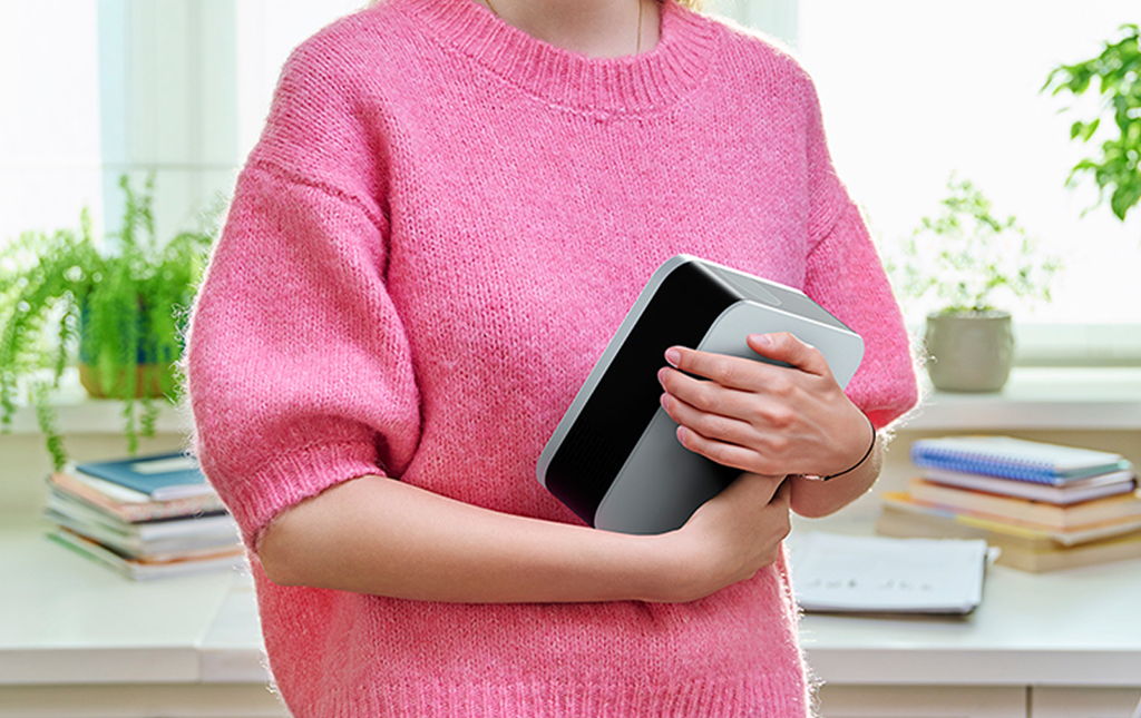 気軽に持ち運べる小型サイズ