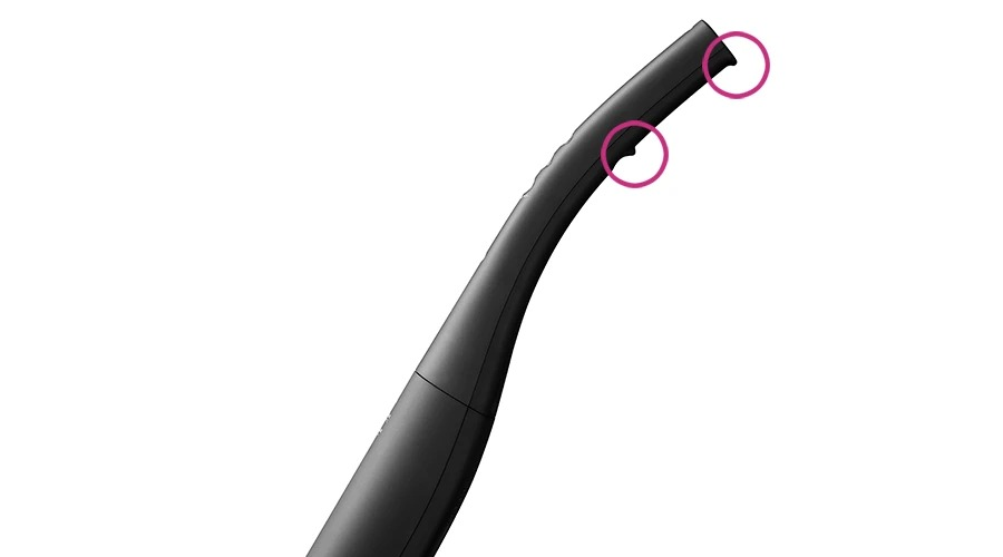 持ちやすくて握りやすい、ハンドル形状