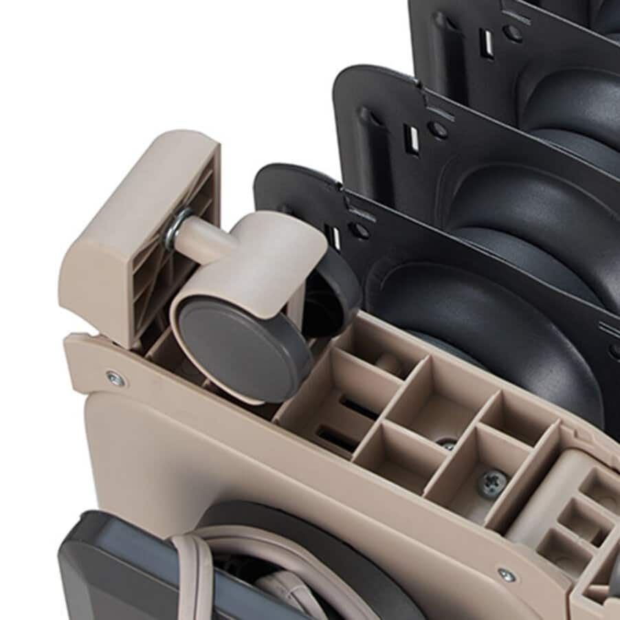 組立不要の折りたたみ式キャスター