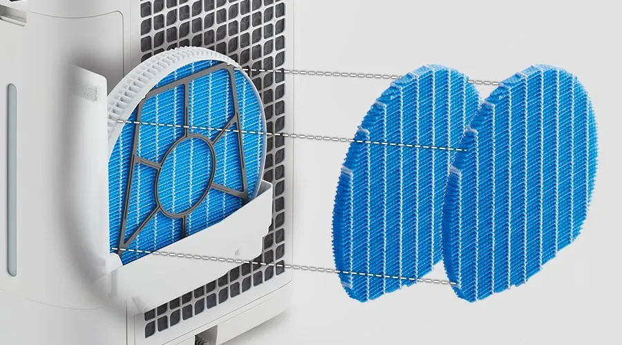 二層構造の加湿フィルター