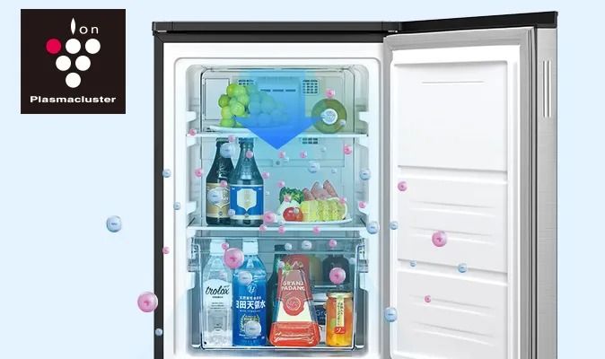 冷蔵モード時に浮遊菌・付着菌を除菌する、プラズマクラスター