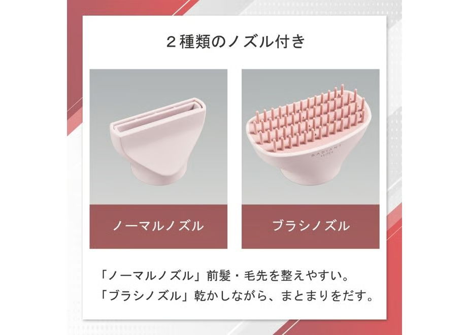 種類のノズル付き