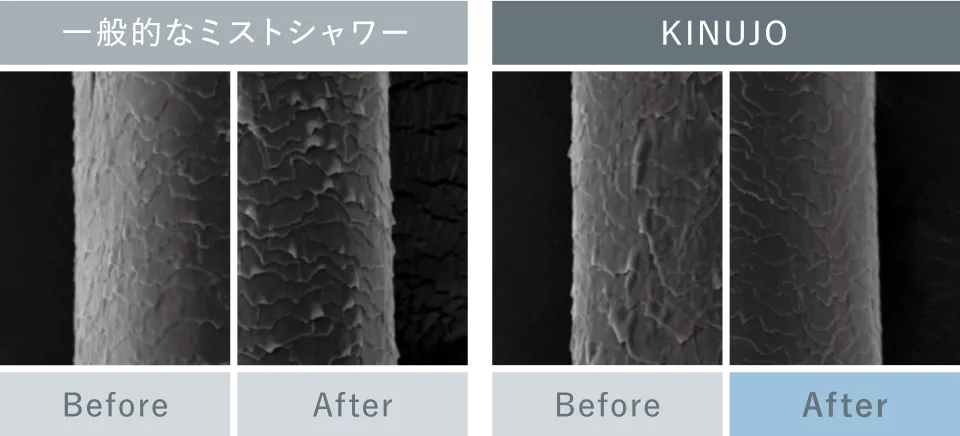 キューティクルの比較