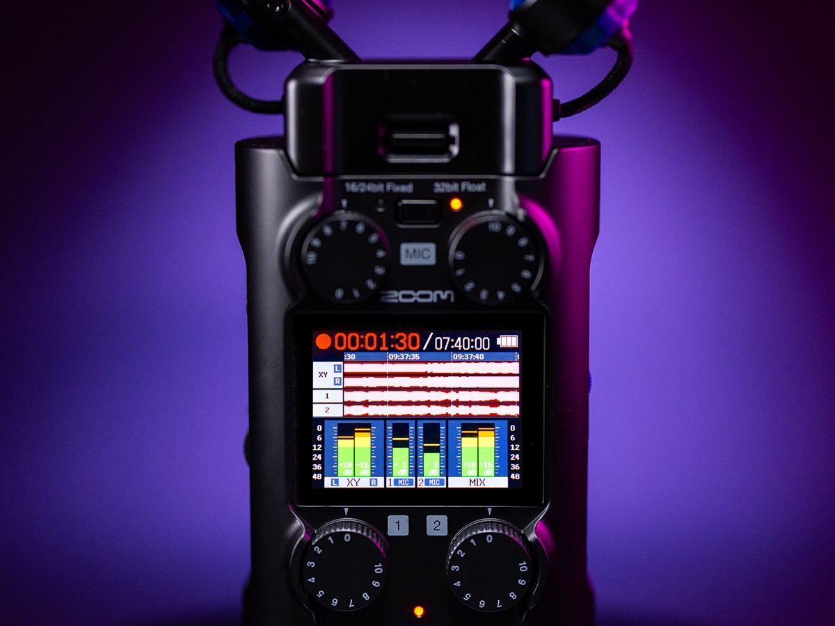 入力レベルと録音波形の同時表示