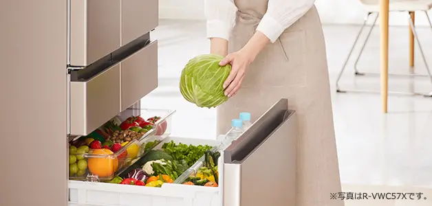 野菜をサッと出し入れできてらく