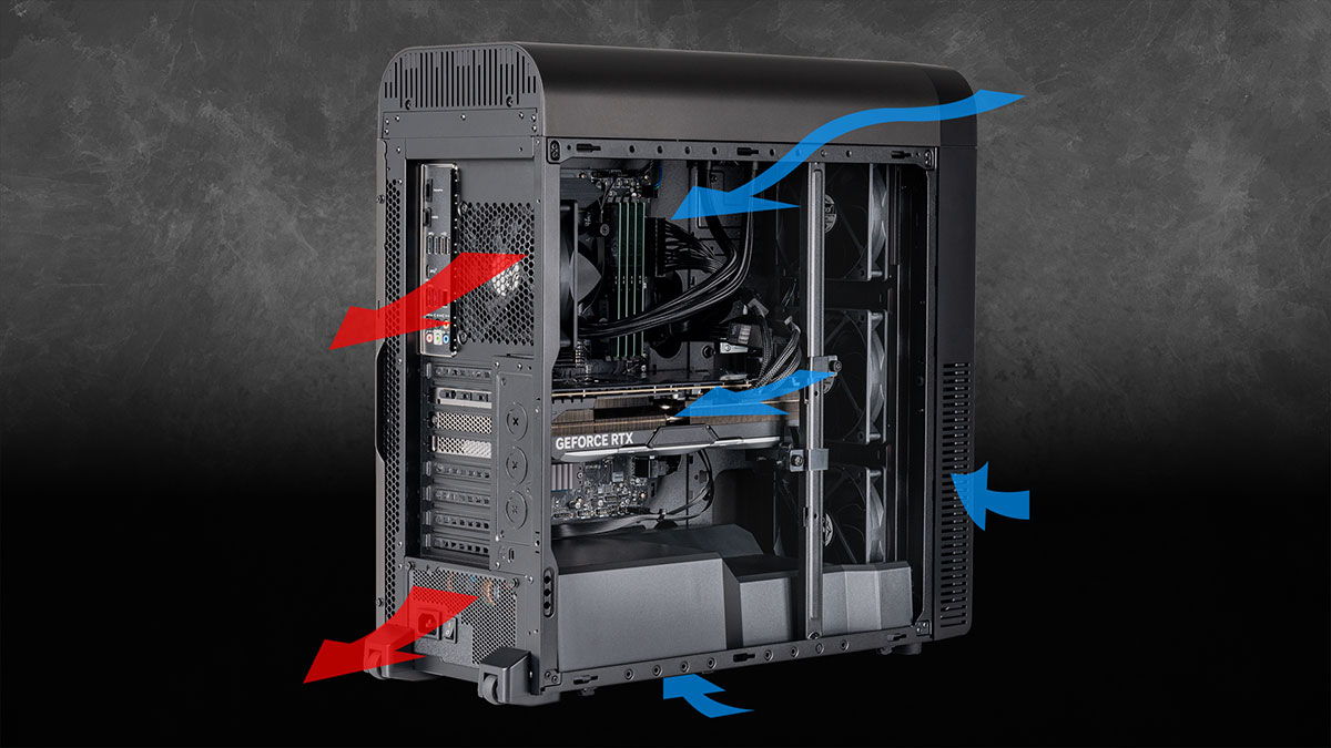 高パフォーマンスが持続する排熱設計
