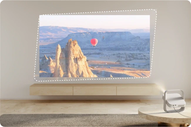 中断なしの自動台形補正