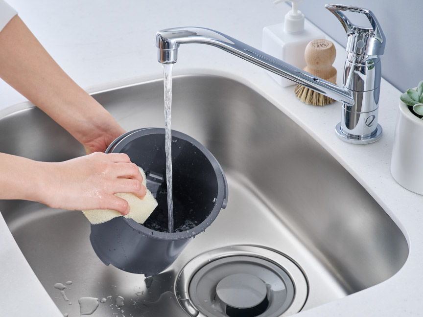 処理容器は水洗いできる
