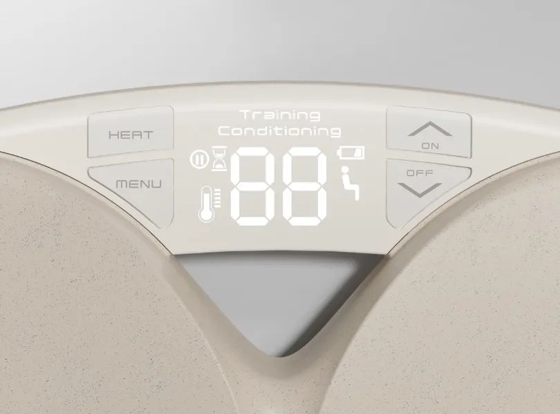 パワーレベルが見やすいLED表示