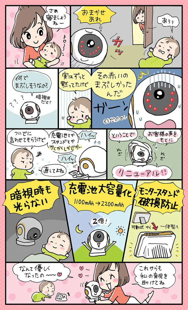 リニューアル機能の漫画