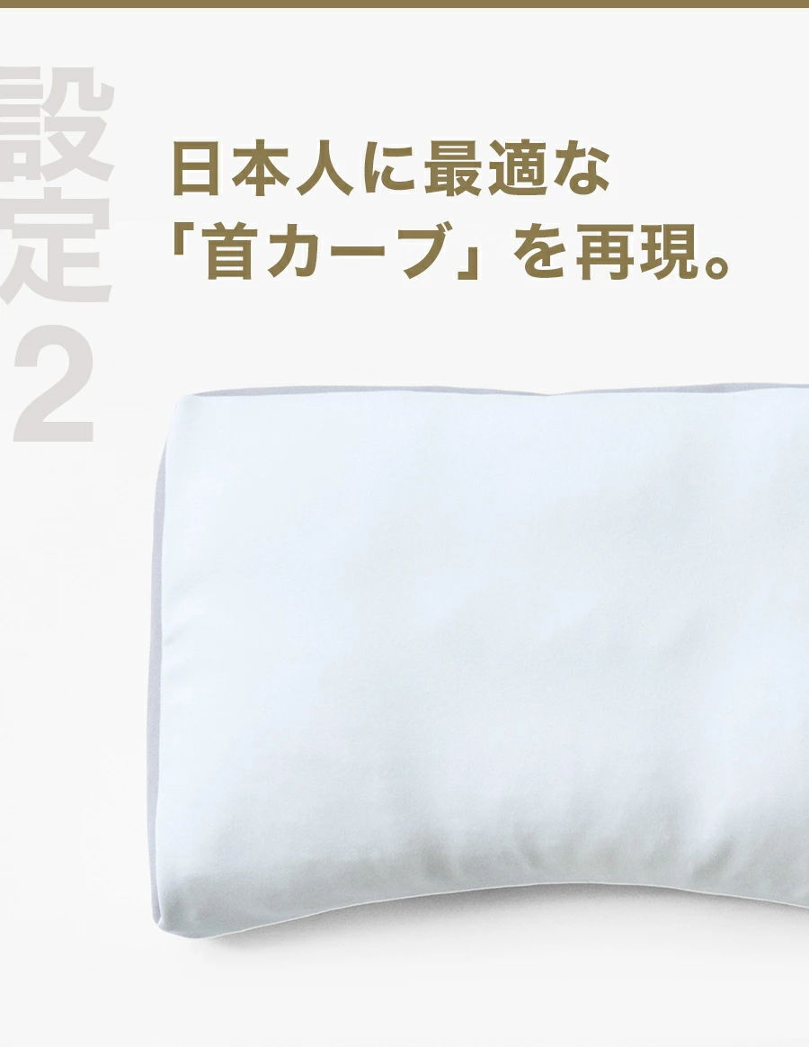 日本人に最適な「首カーブ」を再現