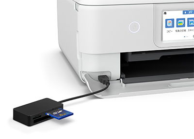 メモリーカードリーダーのUSB接続でプリント